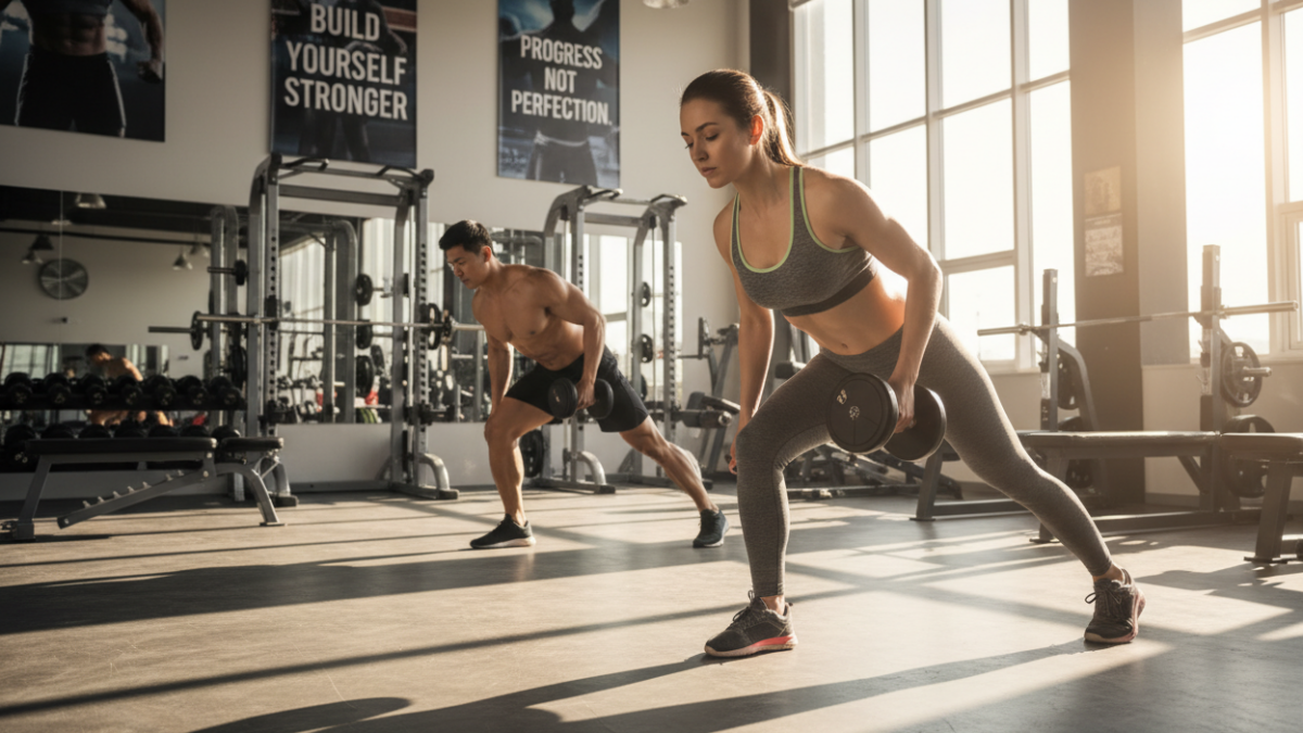 proper dumbbell row form for beginners