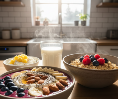 high protein breakfast for muscle gain without eggs
