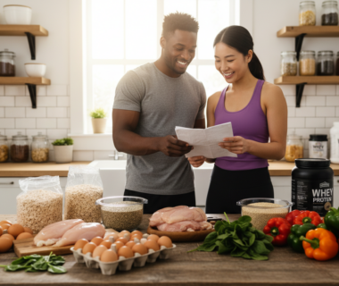 grocery list for muscle gain on a budget