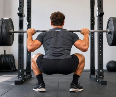 Person performing full-body strength training while learning realistic fat-loss expectations